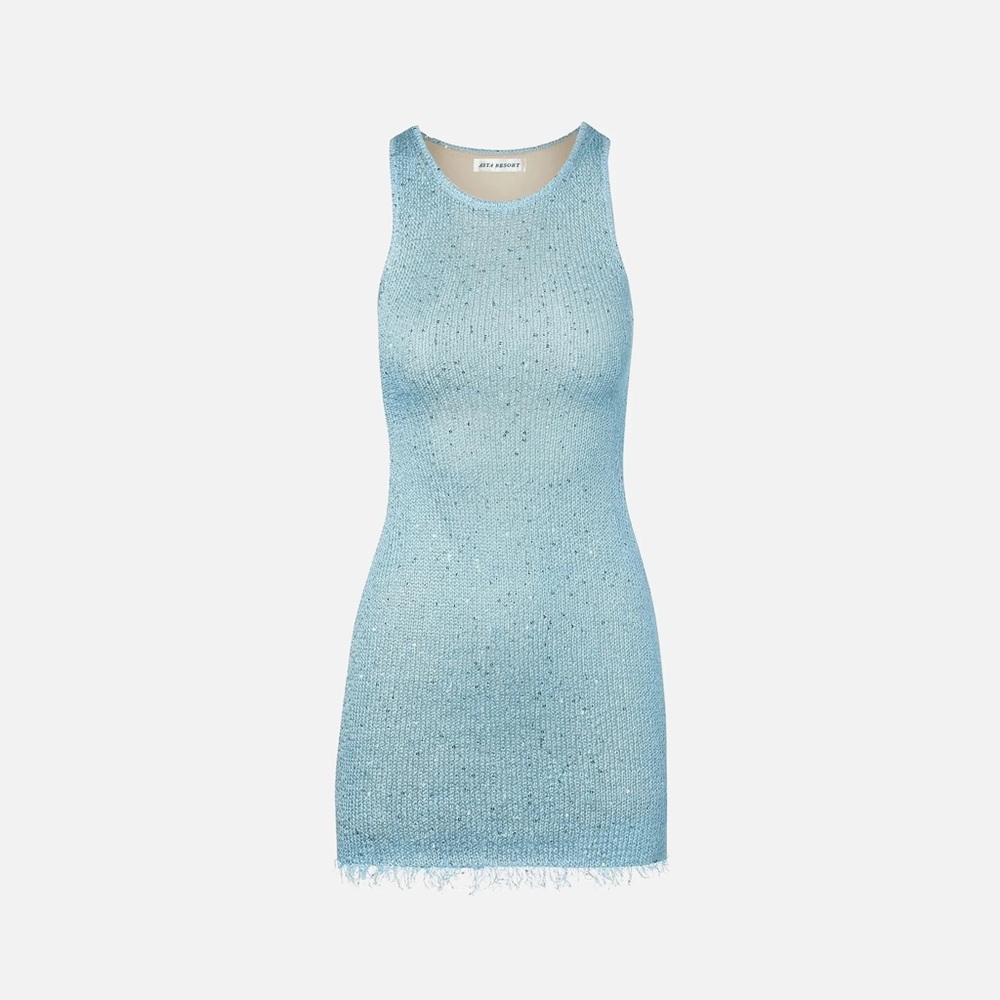 Asta Resort Natalia Mini Dress in Baia Blue